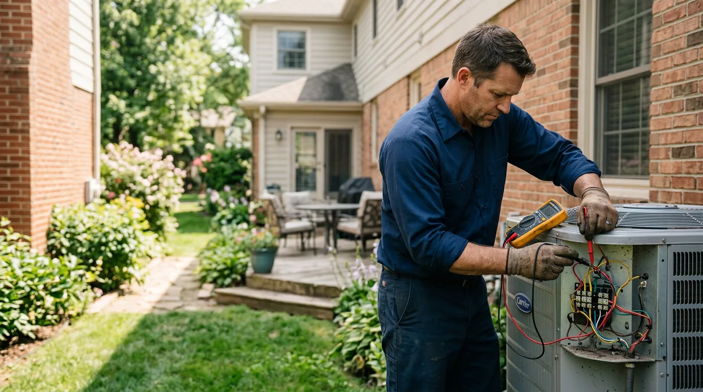 HVAC technician working near Sunnyvale, TX